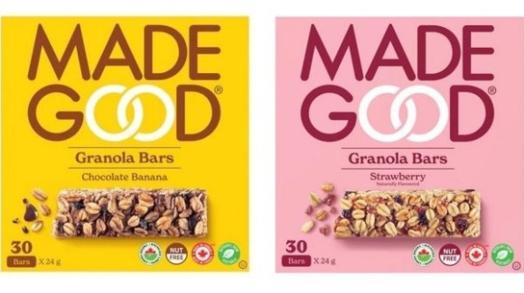 MadeGood отзывает некоторые злаковые батончики
