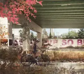 Торонто рассматривает возможность создания 7-километровой пешеходной тропы под Gardiner Expressway