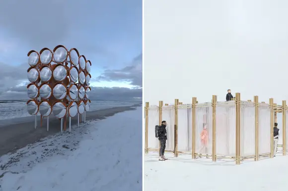 Winter Stations возвращается в Торонто: пять арт-инсталляций появятся на Woodbine Beach
