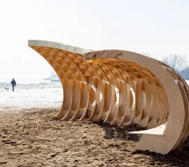 Winter Stations возвращает жизнь на зимний Woodbine Beach