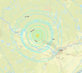 Землетрясение магнитудой 3.9 произошло в Оттаве
