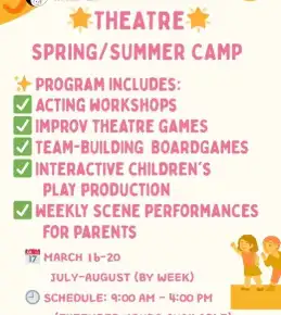 March Break Theatre Camp (Ages 7–12)