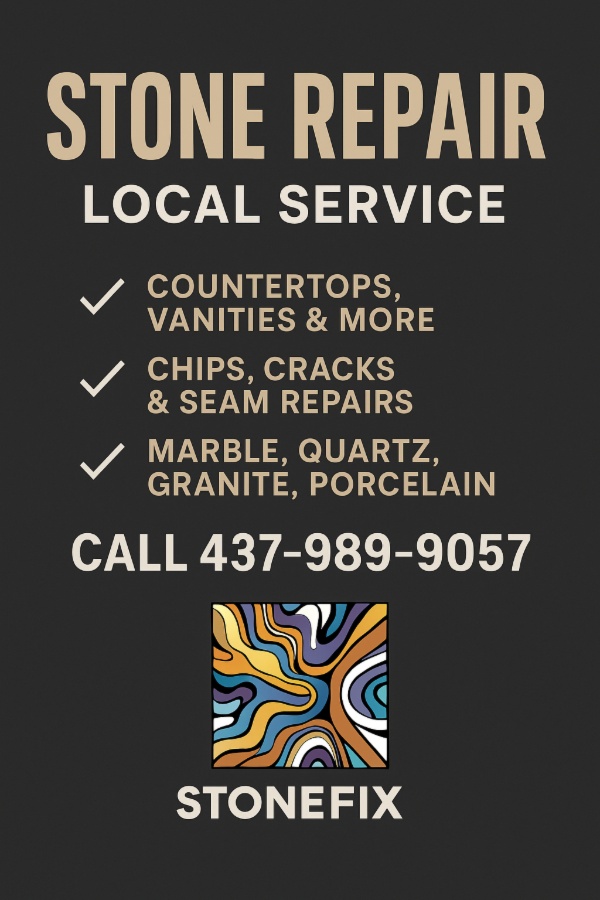✨ Stone Countertop Repair – Marble • Quartz • Granite • Porcelain 📍 Serving GTA&amp;Toronto