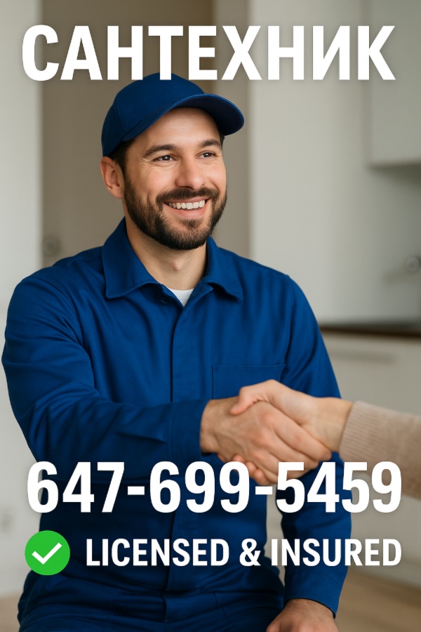 ✅САНТЕХНИК✅  💧647-699-5459💧