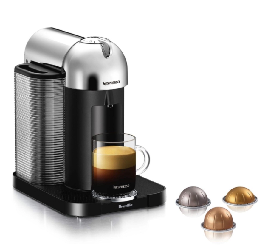 Nespresso Vertuo Coffee &amp; Espresso Machine by Breville, Chrome