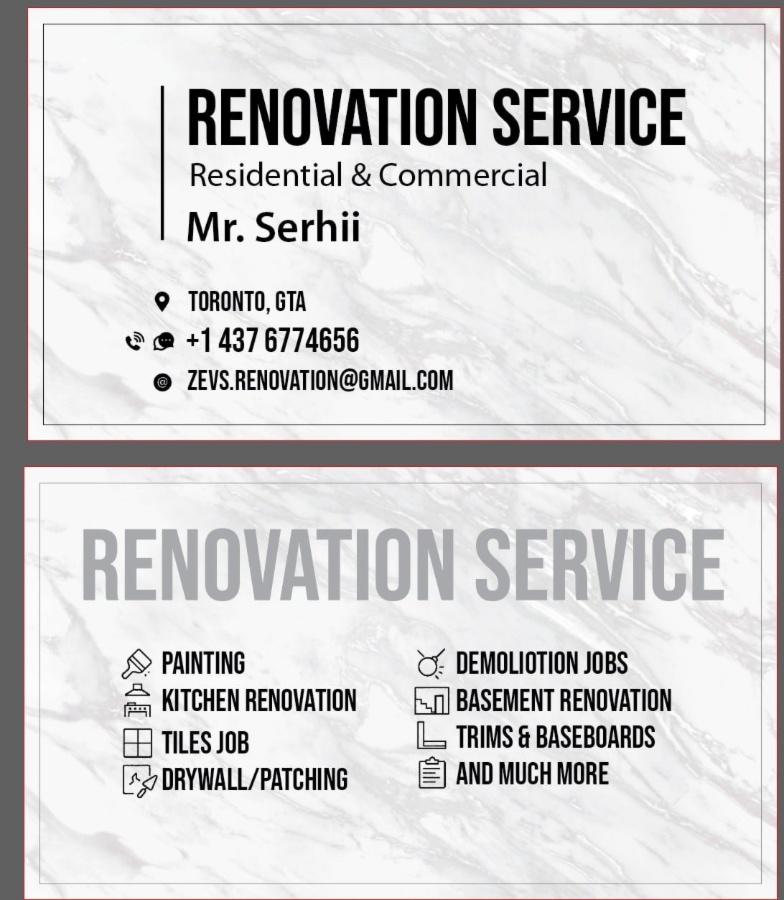Renovation service
