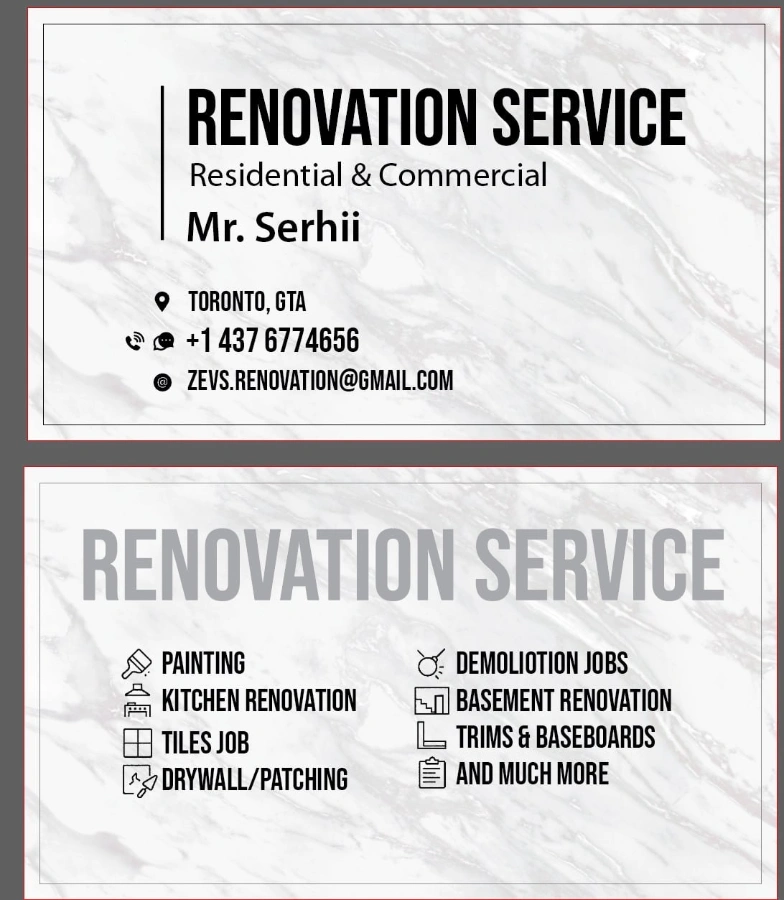 Renovation Service. NOW 10% OFF FOR NEW CUSTOMER