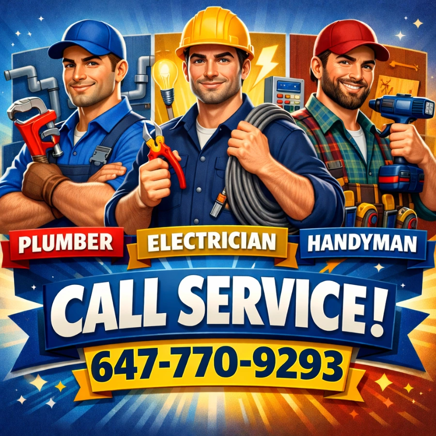 Сантехник (plumber), электрик (electrician), мастер на все руки (handyman)