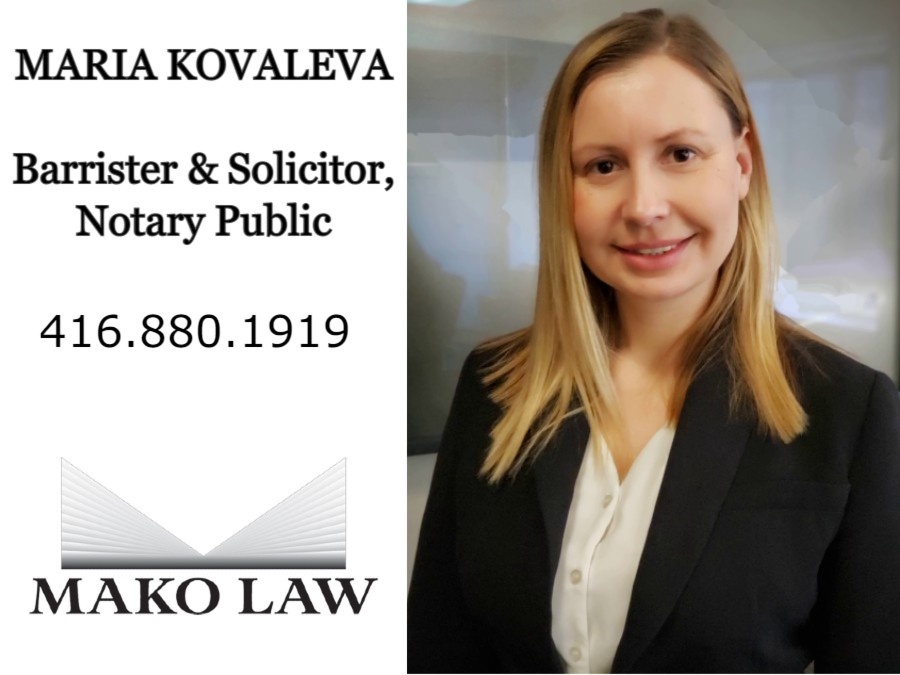 * MAKO LAW, Maria Kovaleva