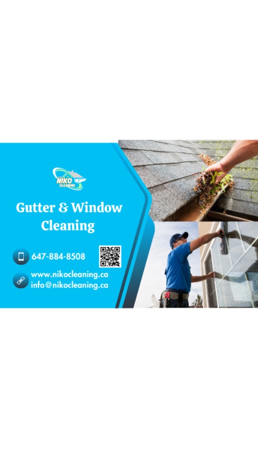 Чистка водостоков и Мойка окон (Gutter & Window cleaning)