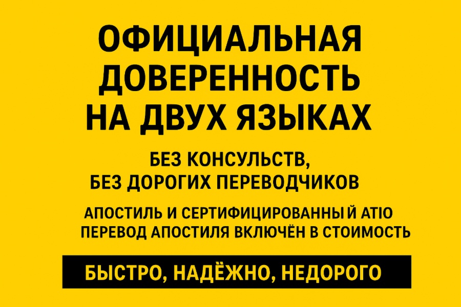 Доверенность за границу без лишних затрат